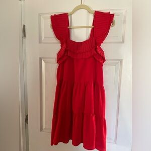 Entro Red Ruffle Dress